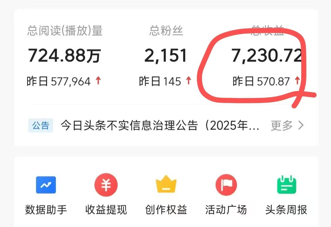 昨天又挣了570,用这个方法写头条爆文,收益来的真香!